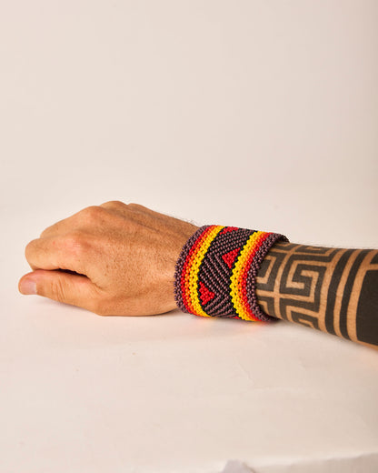 Pulseira de Miçanga fio Elástico Povo Kamayurá