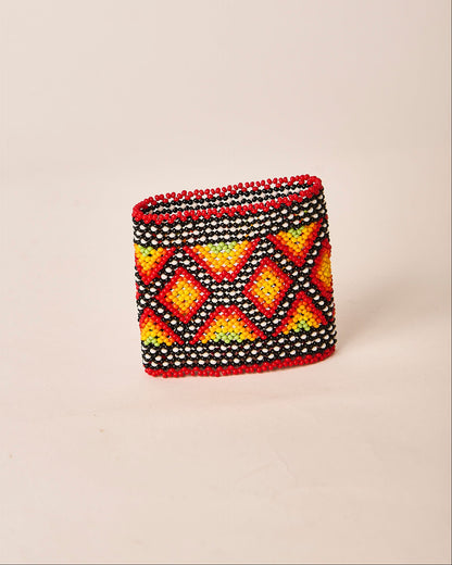 Pulseira de Miçanga Fio Elástico Povo Kamayurá