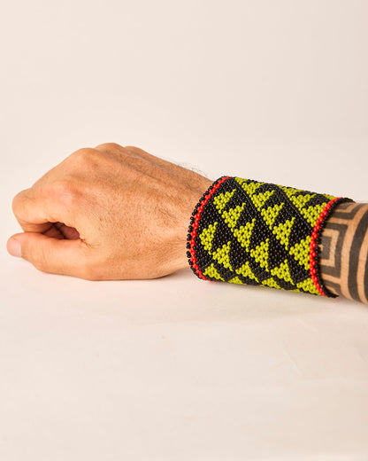 Pulseira de Miçanga fio Elástico Povo Kamayurá