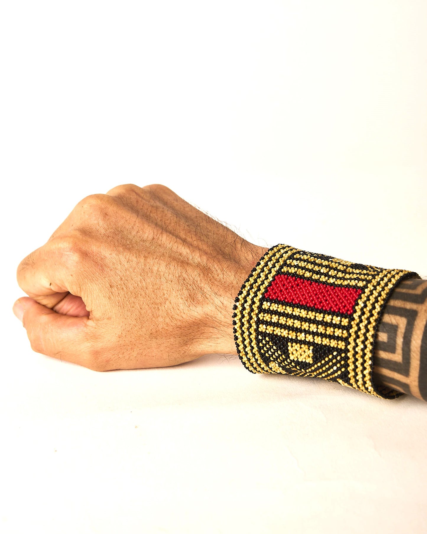 Pulseira de Miçanga fio Elástico Povo Waura