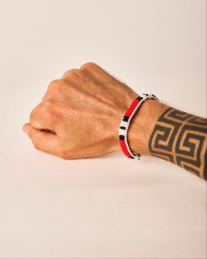 Pulseira de Miçanga Fio Elástico Povo Waura