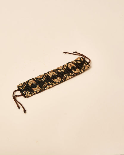 Pulseira de Sementes e Miçangas Ajustável Povo Guajajara