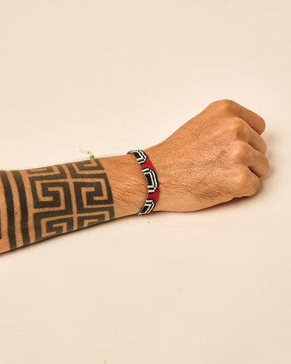 Pulseira de Miçanga Ajustável Povo Waura