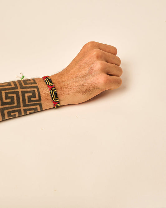 Pulseira de Miçanga Ajustável Povo Waura