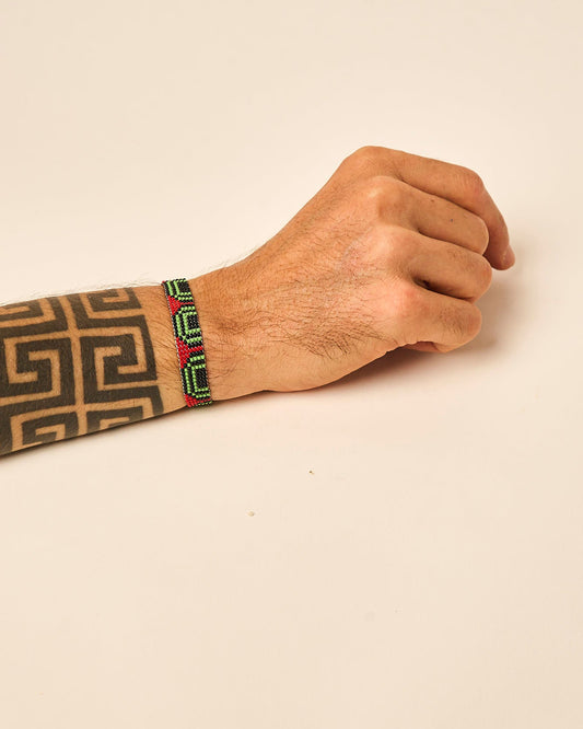 Pulseira de Miçanga Ajustável Povo Waura
