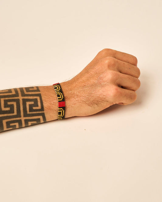 Pulseira de Miçanga Ajustável Povo Waura