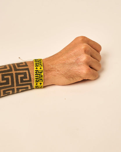 Pulseira Ajustável de Miçanga Povo Wayana