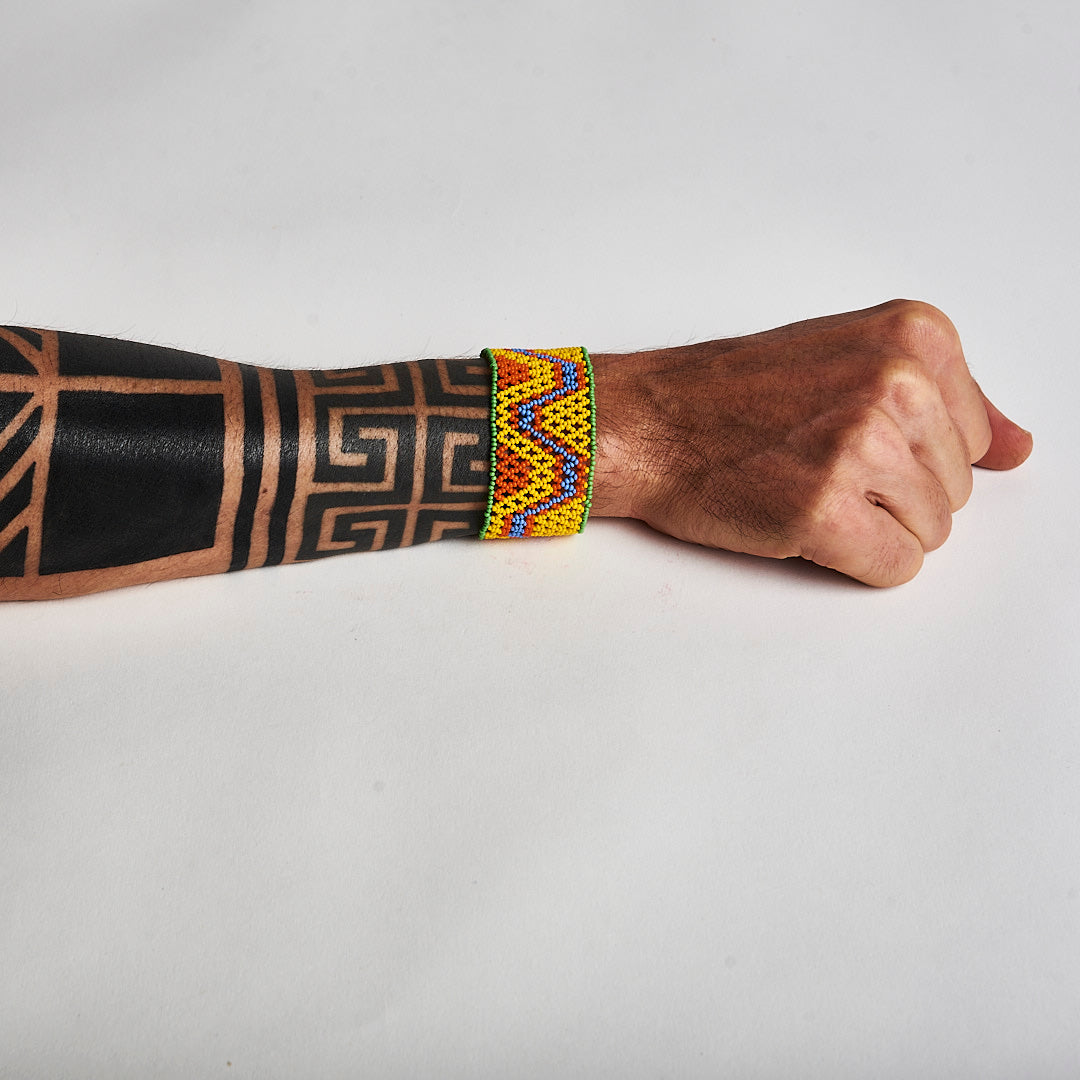 Pulseira de Miçanga e Nylon Povo Kanela