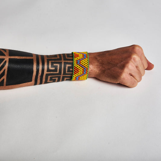 Pulseira de Miçanga e Nylon Povo Kanela