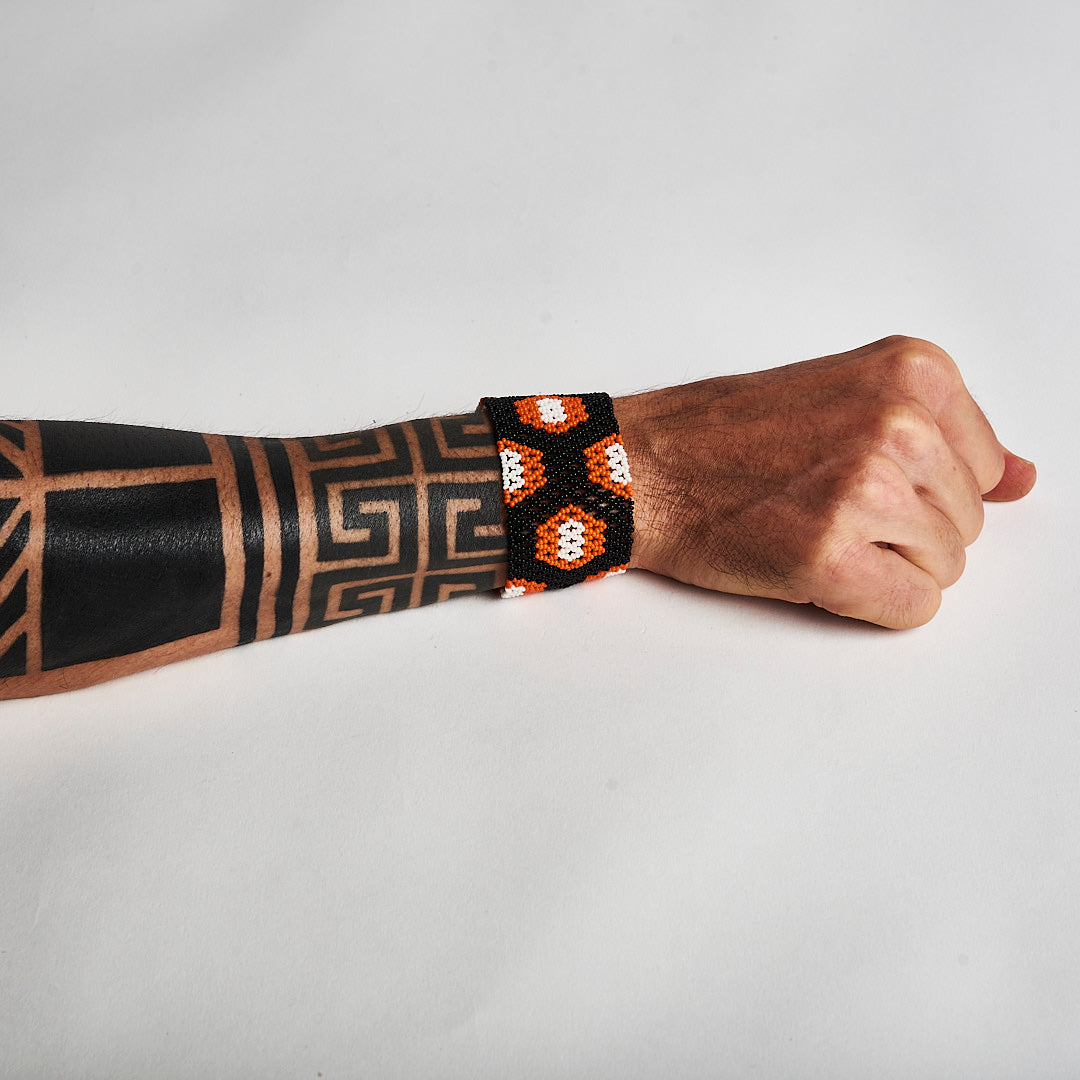 Pulseira de Miçanga e Nylon Povo Kanela
