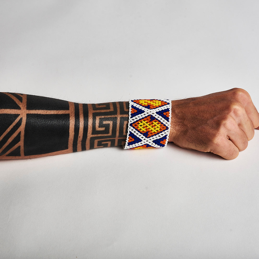 Pulseira de Miçanga e Nylon Povo Kanela