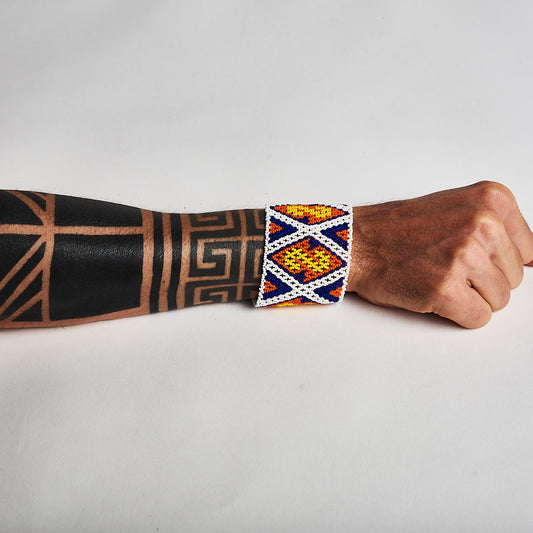 Pulseira de Miçanga e Nylon Povo Kanela