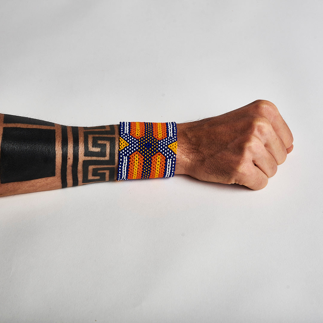 Pulseira de Miçanga e Nylon Povo Kanela
