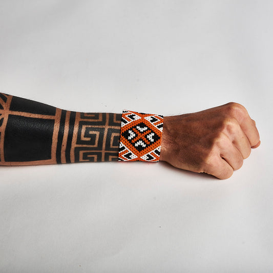 Pulseira de Miçanga e Nylon Povo Kanela