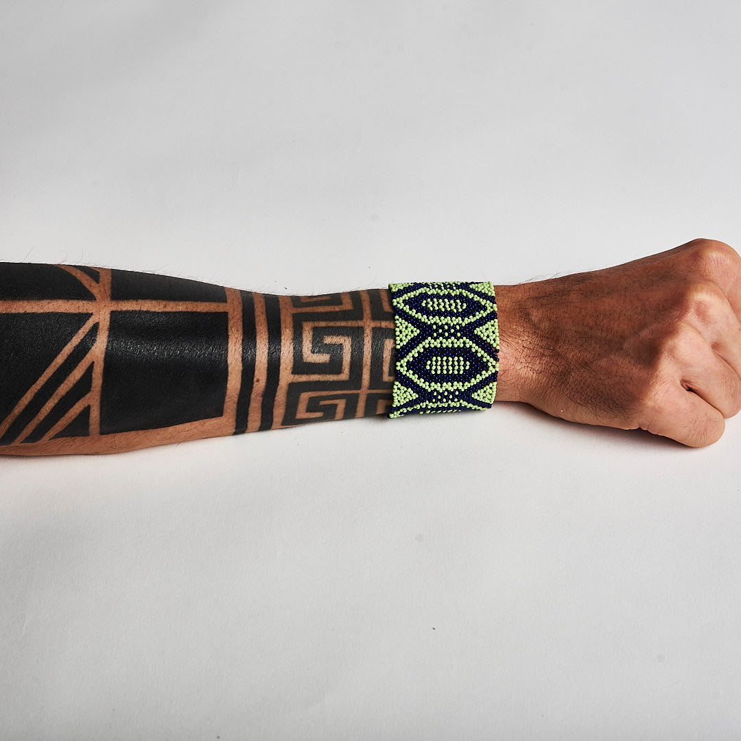 Pulseira de Miçanga e Nylon Povo Kanela