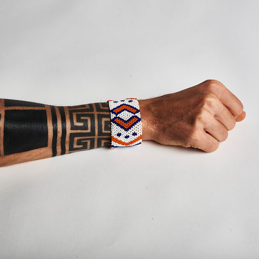 Pulseira de Miçanga e Nylon Povo Kanela