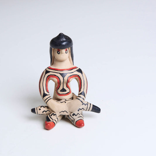 Boneca de cerâmica Ritxoko Povo Karajá