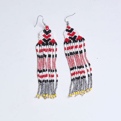 Brinco Artesanal de Miçanga Povo Kanela