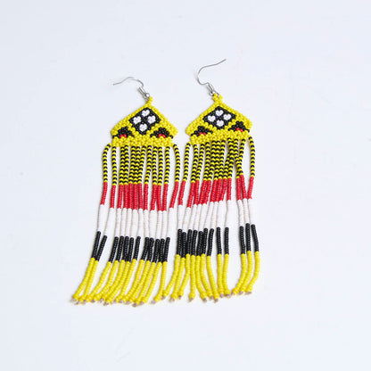 Brinco Artesanal de Miçanga Povo Kanela