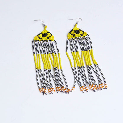 Brinco Artesanal de Miçanga Povo Kanela