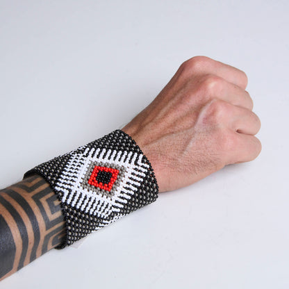 Pulseira de Miçanga fio Elástico Povo Kamayurá