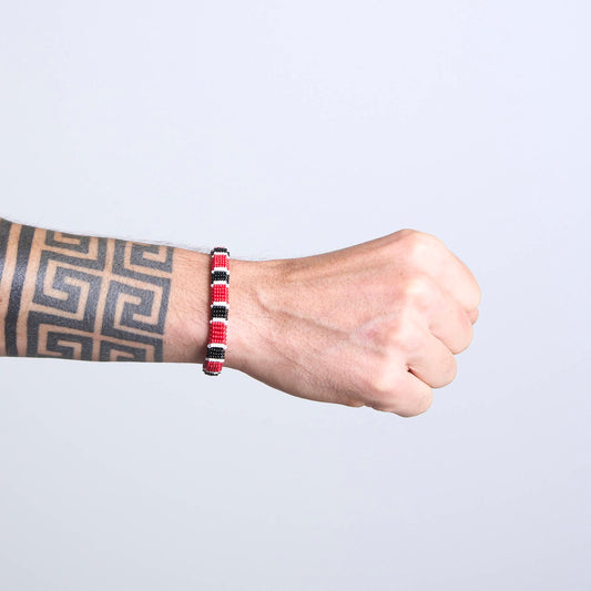 Pulseira Cobra Coral de Miçanga Povo Waura